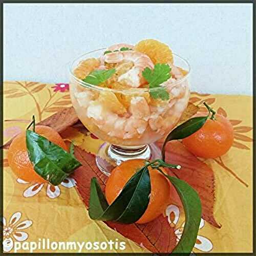 SALADE DE CREVETTES AUX CLÉMENTINES DE CORSE [#SALADE #IGP #CLEMENTINEDECORSE #CORSICA]