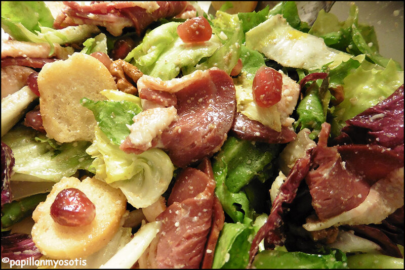 SALADE DE MAGRET DE CANARD A LA GRENADE [#CANARD #GOURMAND #SALADE #FAITMAISON]