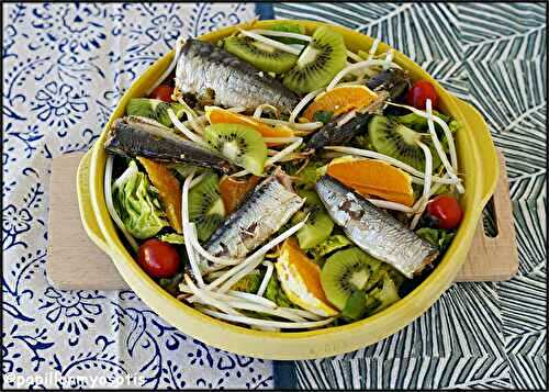 SALADE SUCRINES & SARDINES, ORANGE ET KIWI [#SUMMERFOOD #SALADE #SARDINES #PHAREDECKMUHL #DEFISARDINE]