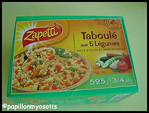 TABOULE AUX 5 LEGUMES ZAPETTI