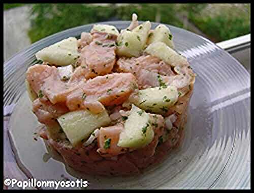 TARTARE DE SAUMON POMME ET AGRUME