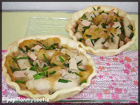 TARTELETTES AUX QUENELLES DE VEAU, POMMES FONDANTES ET FOIE GRAS