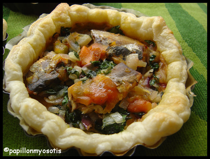 TARTELETTES SARDINES AU PESTO RICOTTA NOIX [#POISSON #TARTE #APÉRO]
