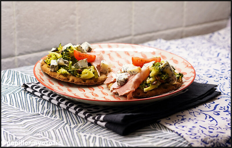 TARTINES CROUSTILLANTES BROCOLI, JAMBON, FOURME D'AMBERT [#TARTINES #HOMEMADE]