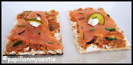 TARTINES DE PAIN AZYME, SAUMON FUME, COMPOTEE DE FENOUIL & FROMAGE FRAIS [#SUMMER #POISSON #TARTINES]