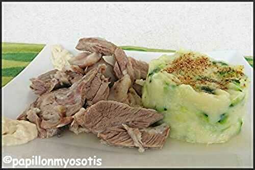 TETE DE VEAU, ÉCRASÉE DE POMME DE TERRE & COURGETTE [#RECETTETRADITIONNELLE #FOOD]