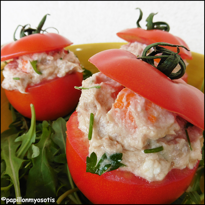 TOMATES FRAÎCHEUR AU THON, SURIMI & CHÈVRE [#SUMMERTIME #LEPANIERDACOTE #FOOD #MADEINFRANCE]