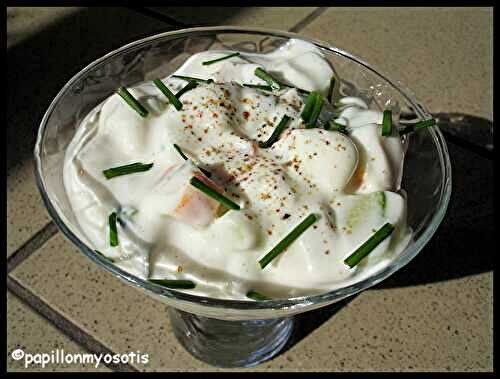 TZATZIKI AU SURIMI [#APERO #GRECE #TARTINES #REGIME]