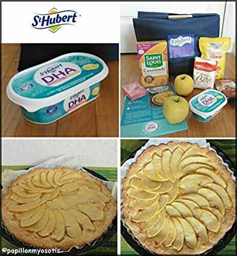 UNE BONNE TARTE AUX POMMES POUR VOUS PARLER DE ST HUBERT DHA [#MARGARINE #ACIDEGRAS #HEALTHY]