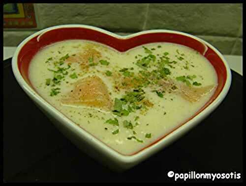 VELOUTE DE CHOU-FLEUR AU SAUMON FUME