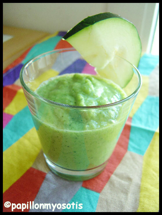 VELOUTE FROID DE COURGETTES ET CORIANDRE