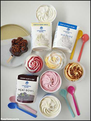 JE CRAQUE POUR LES DESSERTS GLACÉS CALIFORNIA BLISS [#GLACE #MADEINFRANCE #FROZENYOGURTS #HEALTHY #CALIFORNIABLISS]