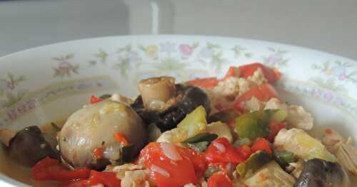 Aiguillettes de poulet aux légumes Cookéo