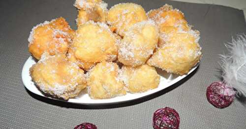 Beignets aux pommes et coco