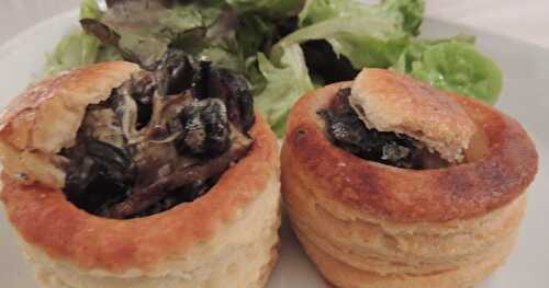 Bouchées aux escargots et aux cèpes