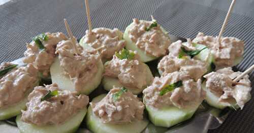 Canapés de concombre