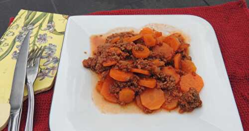 Carottes à la bolognaise au Cookéo