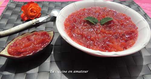 Compote cerises et pommes au Cookéo