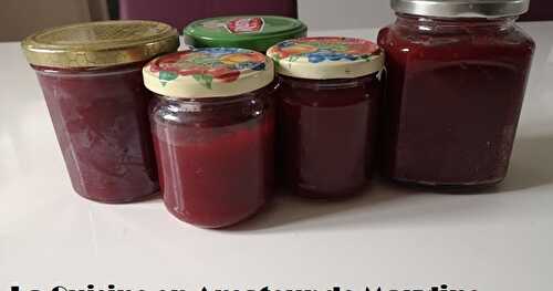 Confiture de cerises et pommes