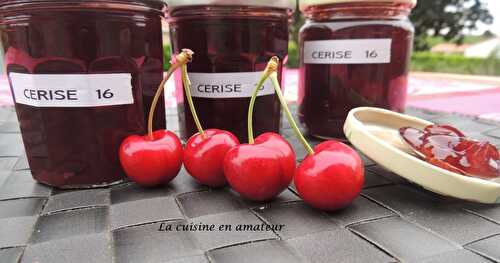 Confiture de cerises et vanille au Cookéo