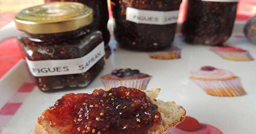 Confiture de figues au safran