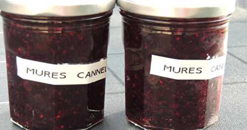 Confiture de mûres cannelle au micro-ondes