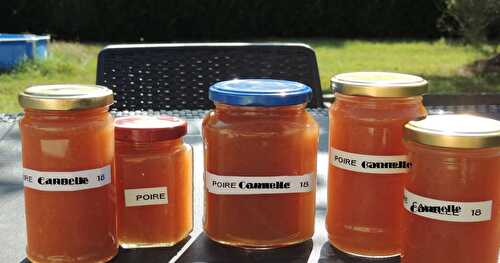 Confiture de poires à la cannelle