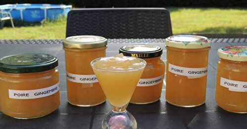 Confiture de poires au gingembre