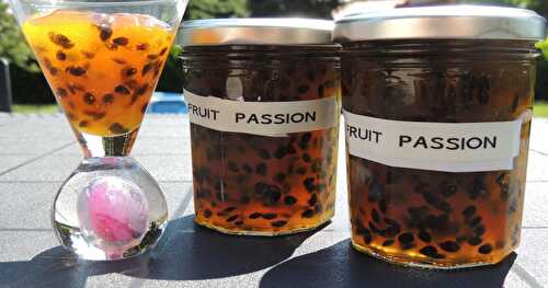 Confiture fruits de la passion et abricots