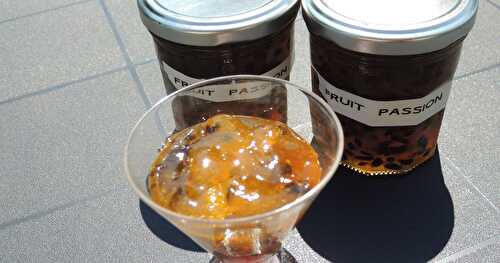 Confiture fruits de la passion et nectarines