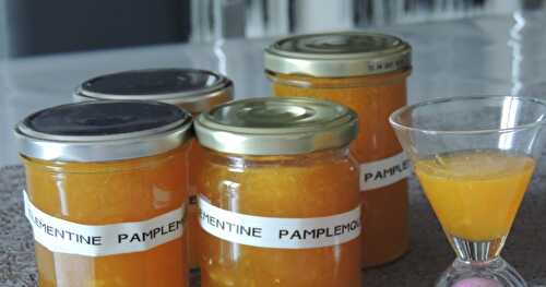 Confiture pamplemousses blancs  et clémentines