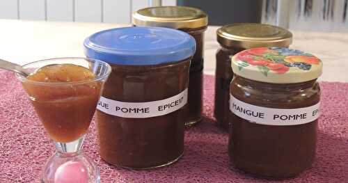 Confiture pommes mangues aux 4 épices