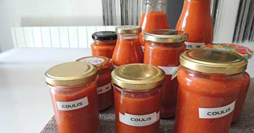 Coulis de tomates à l'huile d'olive de curry