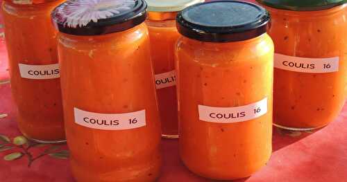 Coulis de tomates à l'origan