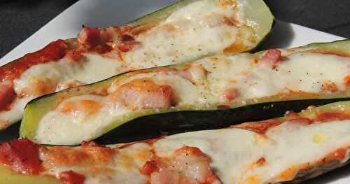 Courgettes façon pizza