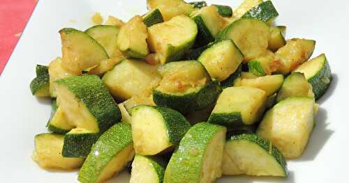 Courgettes sautées au curry