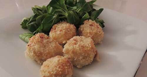 Croquettes de purée et jambon