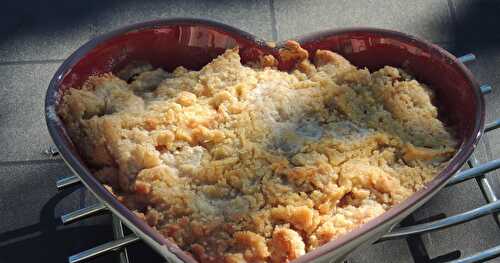 Crumble aux pommes cannelle