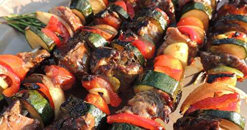 Faux filet en brochettes