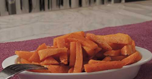 Frites de butternut au curcuma