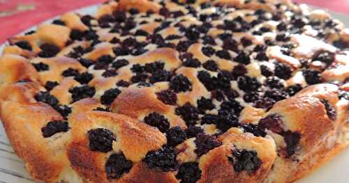 Gâteau au fromage blanc aux mûres