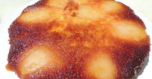 Gâteau breton renversé aux poires