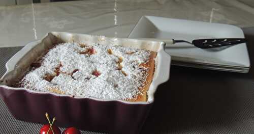 Gâteau mousse aux cerises