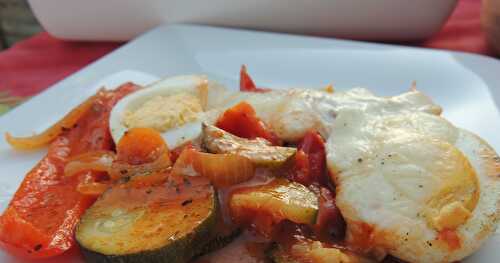 Gratin de légumes aux oeufs durs