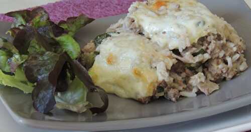 Hachis de boeuf aux légumes et riz