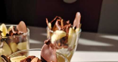 Ile flottante pomme chocolat