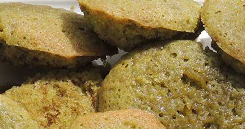 Madeleine au thé vert matcha