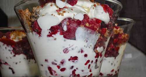 Mascarpone aux framboises 