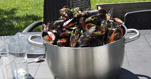 Moules à la crème d'ail