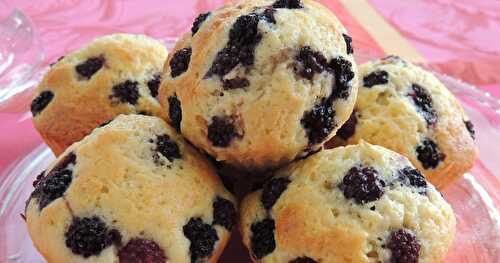 Muffins aux mûres (2eme version)